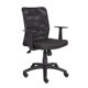thumbnail image 1 of Silla de oficina BOSS Office Products B6106 de malla económica con reposabrazos - Negra, 1 of 9