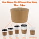 thumbnail image 4 of Fundas para Vasos de Café FMP Brands Kraft Paquete de 100 para 12-24oz, 4 of 7