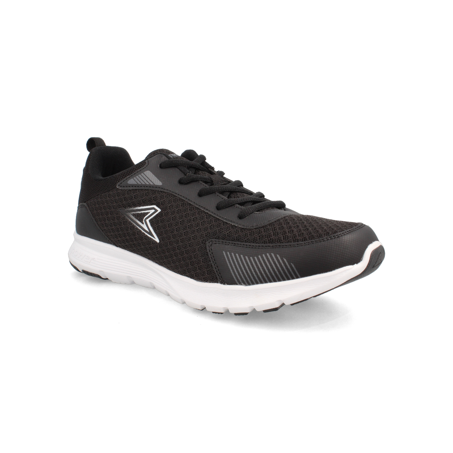 Zapatilla Hombre Power Wave Belmonte Negro-Blanco