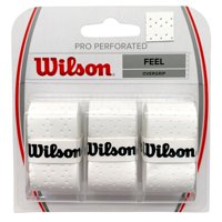 Overgrip Wilson Pro Perforated Blanco X3 Tenis Padel