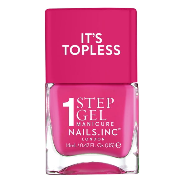 Esmalte Nails Inc. Its Topless 14 mL Gel Base Top Coat Rosa