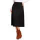 thumbnail image 1 of INSPIRE CHIC Falda Midi de Ante Sintético para Mujer Casual Otoño Invierno Falda Línea A - Diseño de Cintura Elástica de Moda XL Negro, 1 of 6