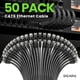 thumbnail image 2 of Cable Ethernet GearIt Cat 6, 1 pie, 50 unidades, 10 Gbps, RJ45, negro, 2 of 8