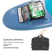 Xusx111 - Bolsa Impermeable De La Tabla De Remo Bolsa De Enfriamiento Accesorios De La Tabla De Remo Bolsa De Cubierta Sup Multifuncional Bolsillo Superior Duradero Portátil Premium Aislado Espacioso