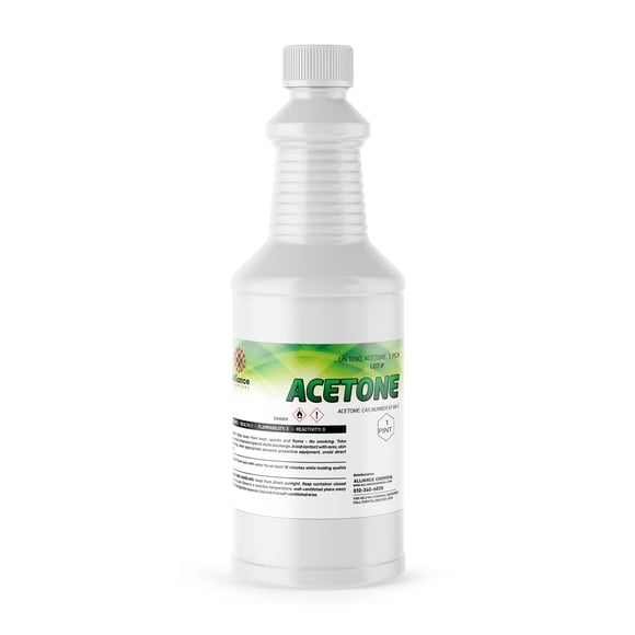 Botella 100% pura de 480 ml de Acetone Alliance Chemical
