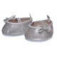 thumbnail image 2 of Zapatos Build a Bear plateados con moño brillante, 2 of 2