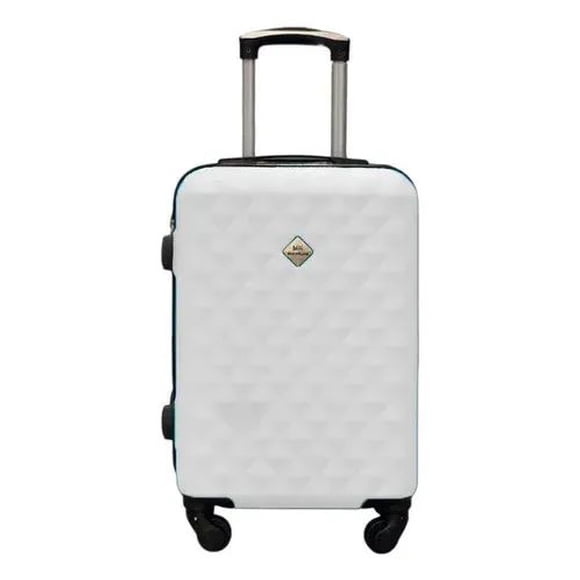 Maleta De Viaje Rígida Hongxiang Carry-on Cabina 20 Pulgadas blanca