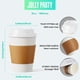 thumbnail image 2 of [Tazas de café] Tazas de café de papel JOLLY PARTY de 350 ml con tapa, paquete de 100, 2 of 7
