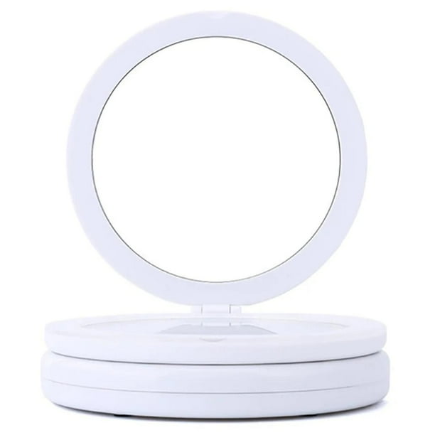 Espejo De Maquillaje Plegable LED USB Con Aumento 35x17x16cm