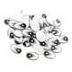 thumbnail image 1 of 60 piezas diy ojos de dibujos animados de plástico arcilla plana animal mu?eca ojos ovales juguete blanco, 1 of 5