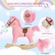 thumbnail image 5 of Caballo Mecedor de Peluche Rosa Qaba con Sonidos y Cola Móvil, 5 of 9