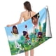 thumbnail image 4 of Press Start Toalla de playa de secado rápido con diseño temático, regalo para mujeres y niñas, ideal para cumpleaños, fans, amantes de la música, uso en la playa o al aire libre, 78 × 180 cm, 4 of 6