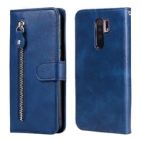 Gangxun - Funda Con Cremallera Para Xiaomi Redmi 9, Carcasa Cartera De Cuero Pu Con Soporte Y Tarjetero