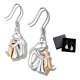 thumbnail image 1 of Aros Mujer Perro Pendientes Plata 925 Mascota Joya Regalo, 1 of 3