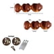 thumbnail image 3 of Pack 2 Unidades Soporte Doble De Madera Chocolate 35/35 Mm, 3 of 3
