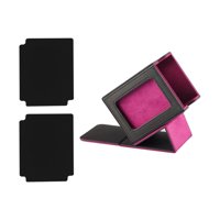 Magideal - Caja De Almacenamiento Para Tarjetas Coleccionables, Contenedor Resistente Para Más De 100 Tarjetas Con Fundas, Para Tcg, Tarjetas Deportivas Y Tarjet Negro Púrpura