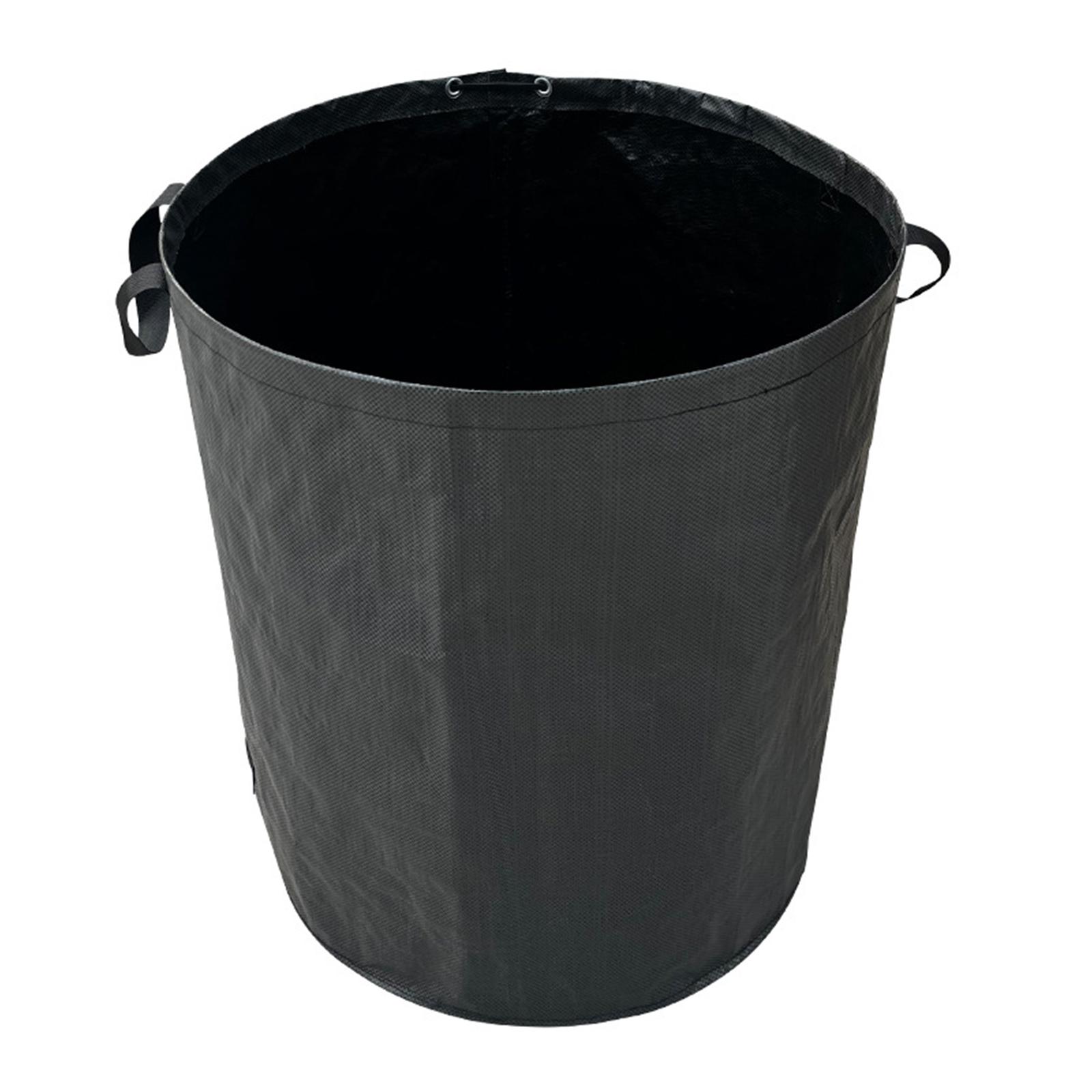 Magideal - Bolsa Para Residuos De Jardín Cesta Para Césped Saco De Almacenamiento Contenedor De Hojas Portátil De Material Transpirable Adecuado Para Recoger De Negro 500L
