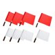 thumbnail image 1 of 4x árbitro Fútbol Fútbol Hocky Lineman Bandera Mano Bandera Competición Bandera, 1 of 5