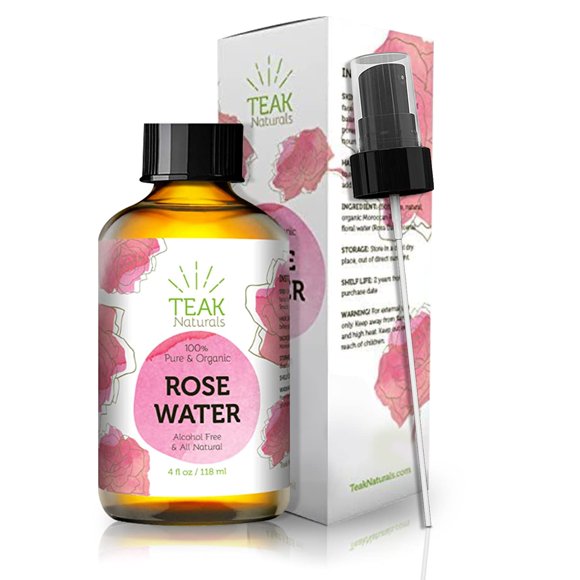 Tónico de Agua de Rosas Teak Naturals 100% Orgánico Marroquí 120 ml