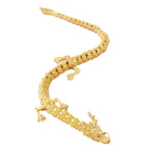 Magideal - Feng Shui Chino, Estatua De Dragón De Latón, Adorno De Color Dorado, Decoración Interior De Coche De Año Nuevo Chino, Regalo De Inauguración De La Cas 26Cm