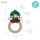 thumbnail image 4 of Mordedor Pearhead Pato 13 cm de Madera y Peluche, 4 of 5