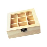Magideal - Organizador De Cajas De Té, Soporte Decorativo, Multifuncional Con 9 Compartimentos, Organizador De Contenedores De Té, Soporte Para Bolsas De Té Para