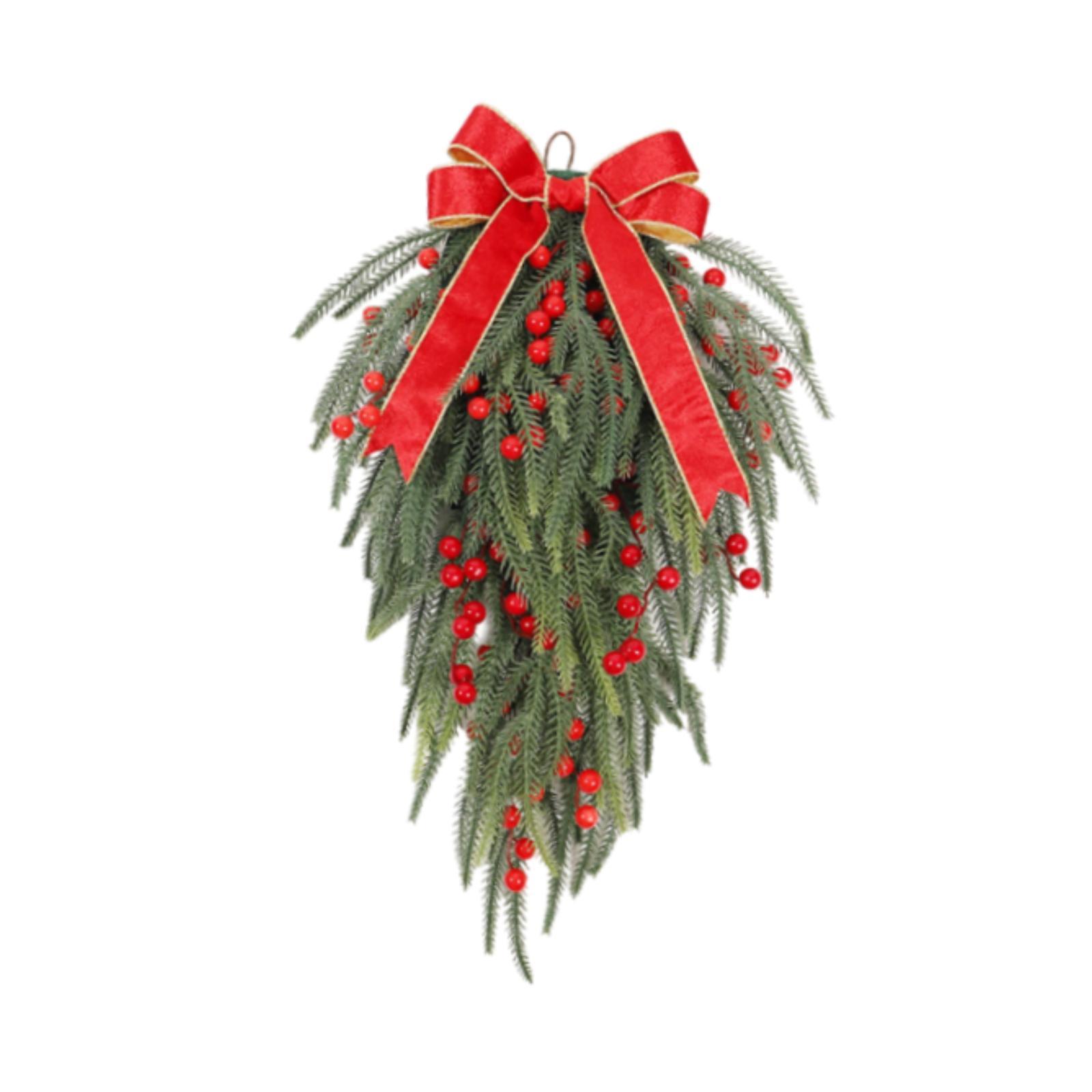 Bothyi - Adorno Navideño Artificial En Forma De Lágrima De 24 Pulgadas Que Parece Realista Para El Hogar