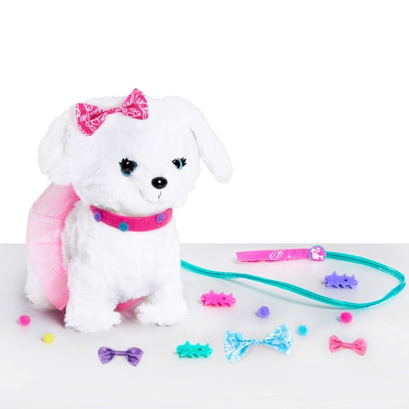 Peluche Barbie Walk & Wag Puppy con accesorios