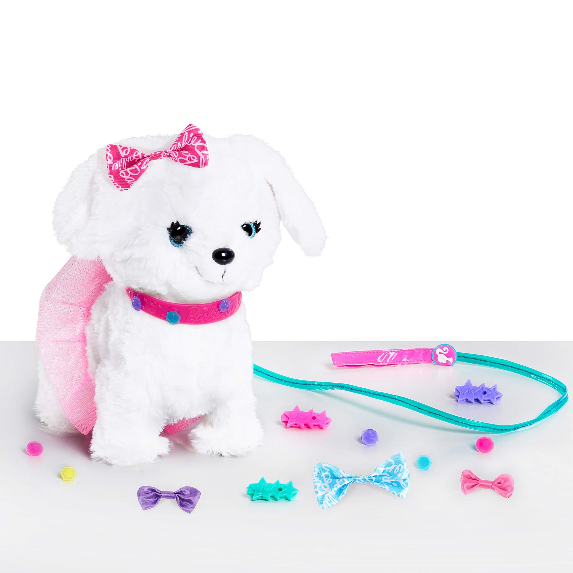Peluche Barbie Walk & Wag Puppy Con Accesorios