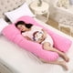 thumbnail image 2 of Almohada para embarazadas, almohada en forma de U desmontable y lavable, cojín grande, almohada de cintura, 2 of 5