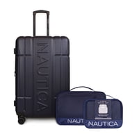 Nautica - Pack Maleta Grande L (23 Kg) Amsterdam Azul + Organizador De Viaje 2 Pzas. Azul