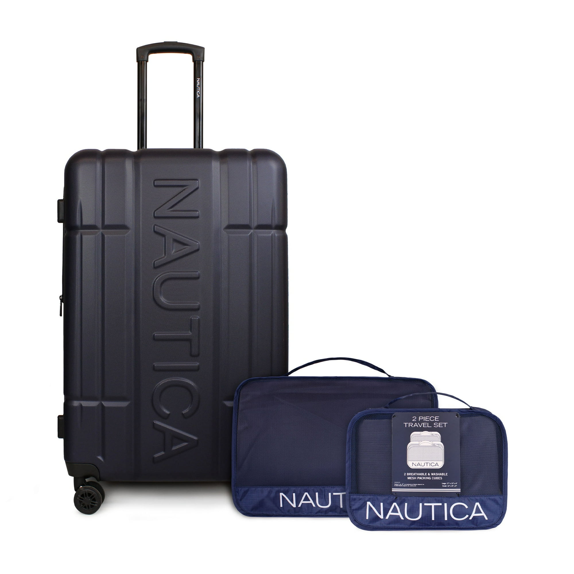 Nautica - Pack Maleta Grande L (23 Kg) Amsterdam Azul + Organizador De Viaje 2 Pzas. Azul