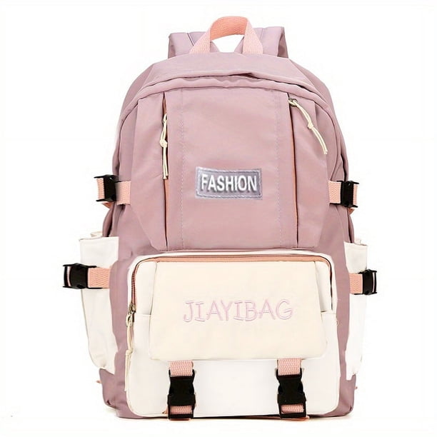 Stylish & Waterproof Nylon Backpack - Perfect for School, Travel & Commuting - Large Capacity & Lightweight