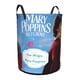 thumbnail image 2 of El Regreso de Mary Poppins Cesta de lavandería de gran capacidad redonda con asa, bolsa para ropa sucia plegable, almacenamiento para dormitorio, baño y lavadero 44x35 cm, 2 of 6