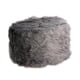 thumbnail image 2 of Reposapiés redondo peludo suave cubierta Little Stool Chair Deep Grey - 33cm, 2 of 5