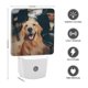 thumbnail image 2 of Golden Retriever Luz nocturna LED con sensor de anochecer a amanecer para dormitorio, baño, pasillo, escaleras - Lámpara LED nocturna de enchufe, 0.5W - 1 pieza, 2 of 6