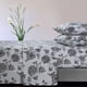 thumbnail image 1 of Juego de sábanas Tribeca Living de franela ultrasuave Twin Ayana Deep Grey, 1 of 9