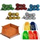 thumbnail image 1 of Juego de dados PUGED DND 35 Polyhedral con bolsas y bandeja para D&D RPG, 1 of 8