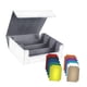 thumbnail image 5 of Caja Para Mazo De Cartas Multiusos Con Cierre Magnético, Almacenamiento Estándar Para Cartas De Juego, Forrado En Blanco Y Gris, 5 of 5