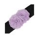 thumbnail image 2 of INSPIRE CHIC Cinturón Elástico Ancho para Mujer, Corsé Elástico con Doble Flor Grande, Dulce Elegante Casual para Vestido 68x6cm(LxW) Púrpura Claro, 2 of 6