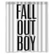 thumbnail image 1 of Cortina de ducha con el logotipo de Fall Out Boy Band, juego de cortinas de baño con ganchos, tamaño 60 x 72 pulgadas, 1 of 3