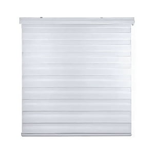 Genérico - Cortina Roller Duo Zebra Día Y Noche 100 X 200 Blanca