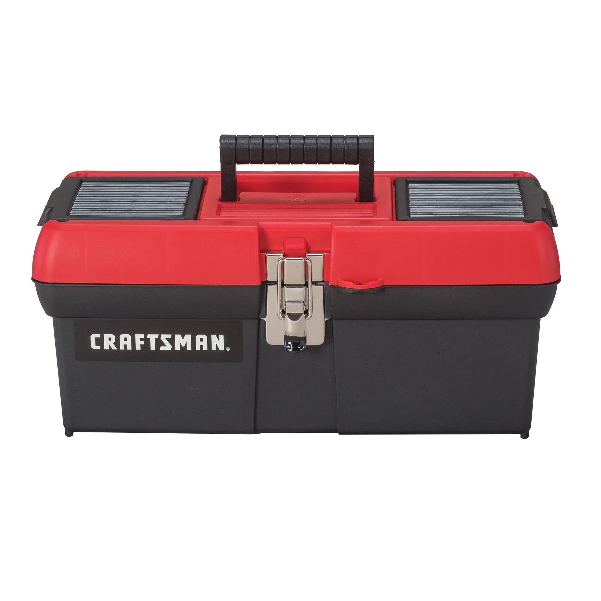 Caja De Herramientas Craftsman Con Cierre Y Almohadilla Lock Eye De 16 Pulgadas, Rojo/negro