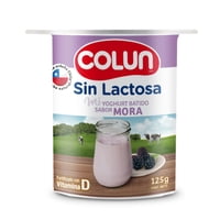 Yoghurt Batido Sin Lactosa Sabor Mora Pote 125 G Colun