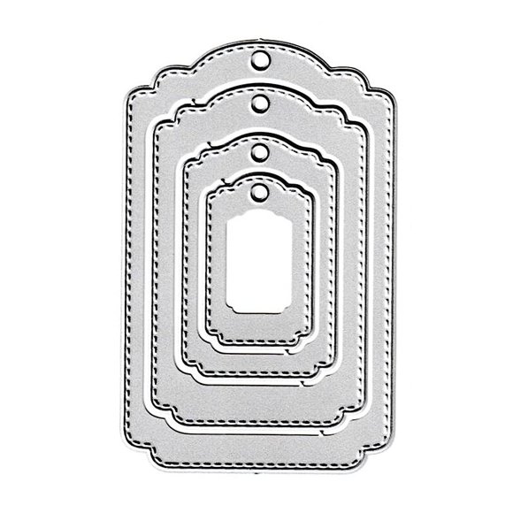Troqueles de Corte AHTOLS 4 Etiquetas para Scrapbooking y Relieve