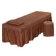 thumbnail image 2 of SPA Mesa De Masaje Juego De Ropa De Cama Falda De Cama Funda De Almohada Funda De Taburete Coffee-L, 2 of 5