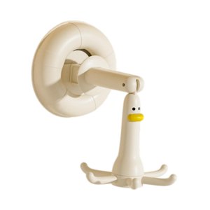 Magideal - Gancho Giratorio De 360 Grados Con Ventosa, Gancho Para Colgar, Almacenamiento, Decoración Moderna Para El Hogar, Gancho De Utilidad Reutilizable, G Blanco