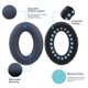 thumbnail image 3 of Almohadillas de repuesto para auriculares Bose QuietComfort 35 QC35 QC35ii QC45 QC25 QC15, 3 of 9