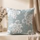 thumbnail image 1 of Pack 2 Cojines Jacquard Floral 45x45 cm Colección Jardín Decorativos - Hortensia Celeste, 1 of 4