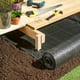 thumbnail image 2 of Say Goodbye to Weeds with Our Heavy Duty 1pc Weed Barrier - 6.56x6.56ft UV Resistance Ground Cover for Superior Weed Control in Your Greenhouse, Patio, Flower Bed, and Garden!, 2 of 4